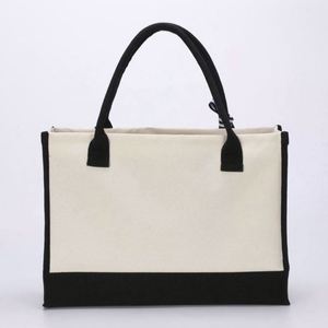 กระเป๋าผ้าแคนวาสปักอักษรย่อพร้อมกระเป๋าเครื่องสำอาง ชุดของขวัญวันแม่ วันเกิด  แบบกำหนดเองได้ - Product Image 5