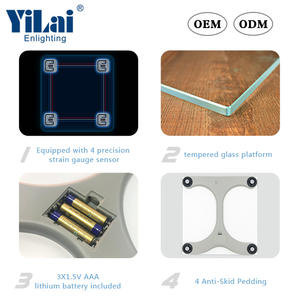 Die beste tragbare Batterie für Körper waagen 180kg Digital-LCD-Display Körper gewicht Glas Badezimmer Waage Maschinen - Product Image 3