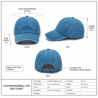 Casquettes de baseball personnalisées avec logo, en coton vintage, ajustables, teintes, effet vieilli, casquettes de sport vierges, délavées, couleur unie, décontractées
