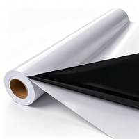 Vinilo Autoadhesivo de PVC Imprimible, Blanco Brillante Mate, para Impresión con Tinta Eco-solvente, UV y Látex, para Ventanas de Automóviles, Carteles Publicitarios