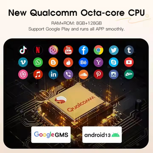 New 4K 32 inch xách tay TV vải trở lại cảm ứng thông minh TV 8 + 128GB tương tác Màn hình Màn hình không dây từ xa/điều khiển bằng giọng nói thông minh TV - Product Image 2