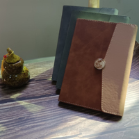 Carnet de notes en cuir personnalisé de marque HYX, format A5, 100 feuilles, couverture rigide, marbré, avec boucle, reliure cousue, plusieurs options de couleurs, cadeau