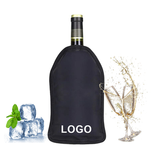 Refroidisseur de bouteille flexible avec logo personnalisé, garde le vin et les boissons au frais, manchon isolant portable pour bouteilles de <span class=keywords><strong>champagne</strong></span> et de vin - Product Image 1