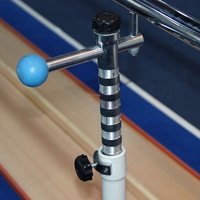 Barres parallèles en acier avec plaque de correction pour l'entraînement des membres inférieurs et l'entraînement à l'équilibre avec accessoires