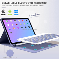 Yeni iPad Pro 11 İnç Kılıf Kablosuz USB Tam Boy Ayrılabilir Klavye Kalem Tutucu Ultra İnce Darbeye Dayanıklı Toz Geçirmez Silikon
