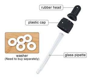 <span class=keywords><strong>100ml</strong></span> thủy tinh huyết thanh Pipette 18mm đen dầu PP nắp nhựa 10ml sang trọng 30 ml cao su ống nhỏ giọt 50ml - Product Image 5