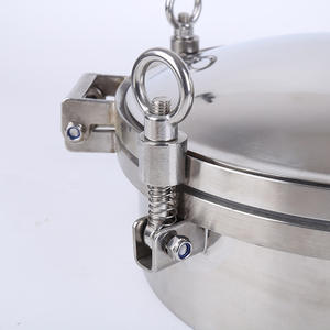 Fournisseur direct d'usine, couvercles de regard de qualité alimentaire 304/316L, anneaux de levage, regards sous pression, stock suffisant disponible, colliers de serrage pour tuyaux - Product Image 2