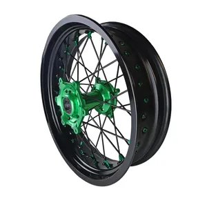High Quality 17" Supermoto Wheels ktm red and green