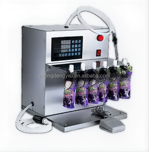 Semi-Automatic CNC Spouted Pouch <b>Machine</b> Plastic Nozzles for <b>Juice</b> Milk Soy Milk High-Accuracy Quantitative Liquid Filler - Product Image 3