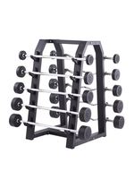 Ensemble d'haltères à usage domestique Gym Haltérophilie P035 Fixed Curl Rubber Barbell