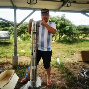 20HP 192M Bomba sumergible solar 52m3/H Bomba de pozo profundo de flujo 3 ''Riego de salida para riego agrícola - Product Image 2