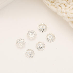 ใหม่ถุงทอง18K สีสูงทองแดงชุบทองแท้ดอกไม้กลวงยืน DIY ลูกปัด spacer สร้อยข้อมือลูกปัดเครื่องประดับลูกปัดทำ - Product Image 5