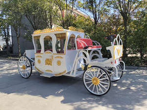 Charrette royale électrique de luxe à batterie, 4 roues, véhicule de transport pour mariage avec éclairage d'ambiance LED - Product Image 6