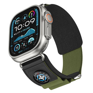 สายนาฬิกาไนลอนขายส่งสำหรับ Apple Watch S 10 11 46 มม. Ultra 49 มม. SE 44 มม. สายนาฬิกาไนลอนแบบวงแหวนดีไซน์หรูรุ่นใหม่ - Product Image 6