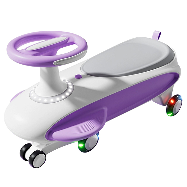 Manufacturer Wholesale Kids Swing Ride Car Scooter Bicycle Stroller Electric Power Children's Toy for Baby Wiggle Car Ride