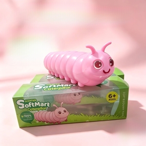 Juguete Antiestrés de Oruga Adorable, Juguete Blando de Dibujos Animados para Niños, 4 Colores Disponibles, Juguete para Aliviar el Estrés y la Ansiedad - Product Image 4