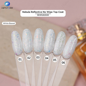 Nouvelle tendance, top coat scintillant, top coat réfléchissant à paillettes, vernis gel avec échantillon gratuit et service de marque privée ODM personnalisé - Product Image 3