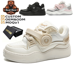 <span class=keywords><strong>Sneakers</strong></span> Chunky Personalizzate per Uomo e <span class=keywords><strong>Donna</strong></span> OEM ODM Basso MOQ Scarpe Casual <span class=keywords><strong>con</strong></span> Plateau e Chiusura in <span class=keywords><strong>Velcro</strong></span> per Skateboard 2026 - Product Image 1
