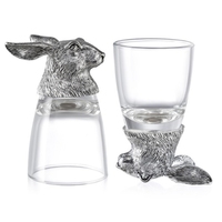 RORO décor à la maison luxe animal série lapin or verre ensemble bière vin conteneur tir minuscule verre table bureau vin verre décorations