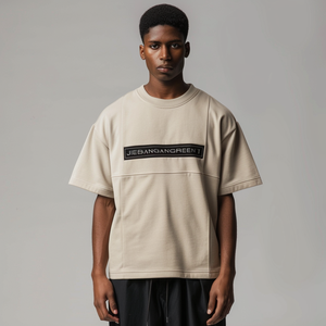 StreetLux prenda tela de algodón para algodón en relieve camiseta personalizada liso en blanco diseñador camiseta lujo Box fit camiseta - Product Image 2