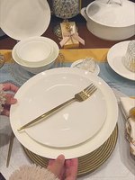 Assiette en porcelaine de Chine nordique en os avec logo personnalisable vaisselle ronde de luxe en céramique à bas prix