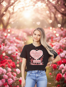 Romance Reader Motel T-shirt da donna a maniche corte con scollo rotondo, top casual con stampa di cuori per San Valentino, 100% cotone, primavera estate - Product Image 2