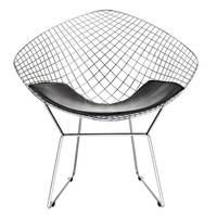 Chaise en fil métallique inclinable moderne Harry Bertoia en or en gros - Meubles de luxe légers pour la maison, le bureau et le salon