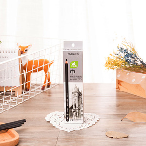 Deli 58121 Set di 12 Matite a Carboncino per Studenti d'Arte, per Schizzi, Disegno e Scrittura, 240 Scatole*12 Pezzi=2880 Pezzi per Cartone - Product Image 4