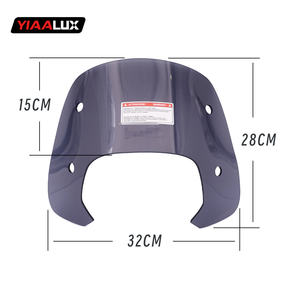 Material PMMA para scooter, parabrisas corto <span class=keywords><strong>de</strong></span> 32x28cm, color humo, para Vespa, privacidad, 150 - Product Image 6