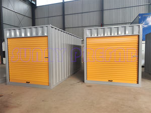 Conteneur de stockage portable démontable en acier de 10', 12', 16', 20' pieds, à assembler, mobile, démontable, en kit plat, pour le stockage - Product Image 2