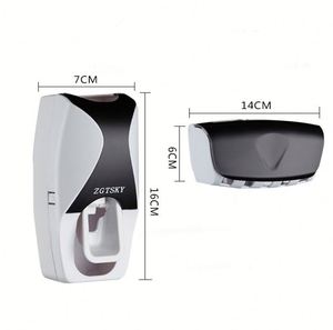 Automatic <b>Toothbrush</b> Dispenser Bathroom Toothpaste Squeezer Wall Mounted <b>Toothbrush</b> <b>Holder</b> - Product Image 6