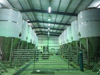 Tanque de Fermentación de Acero Inoxidable de 3000L-5000L, Duradero, con Control PLC, para Cerveza y Alcohol, Unidad de Fermentación Profesional Llave en Mano