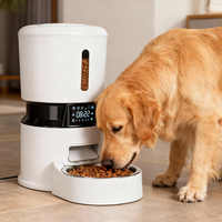 Dispensador de Comida para Perros Inteligente con Temporizador, Conexión WiFi, Control por Aplicación Móvil, Comedero Automático para Mascotas con Cámara, Plástico Sólido Resistente al Agua
