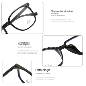 نظارات كمبيوتر مربعة مضادة للضوء الأزرق 6004، نظارات شمسية للخارج، نظارات تصوير فوتوكرومية مضادة للإشعاع - Product Image 3