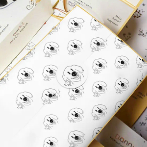 Yüksek kaliteli tek taraflı reçine kaplama hediye ambalaj kağıdı giyim aksesuarları toptan için 17gsm özel Logo baskı - Product Image 1