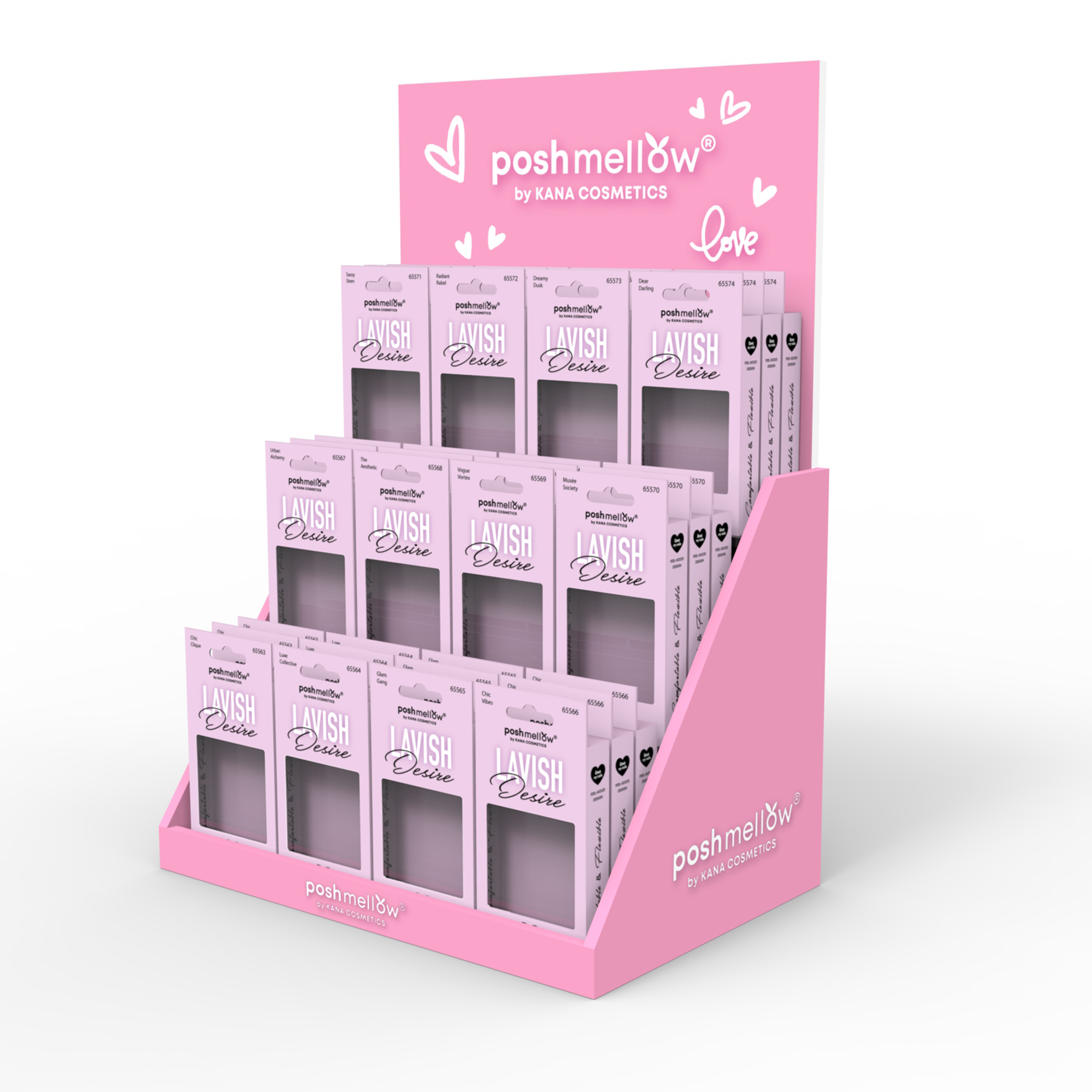 Apache Customized Tabletop Cardboard Layer Cosmetic Display Rack Suitable for Supermarkets — view 1