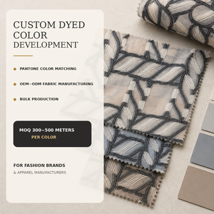 Tissu mélangé 17MM pour vêtements de créateurs, développement textile personnalisé, OEM~ODM et production en gros - Product Image 5