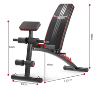 Banc de musculation réglable multi-angles robuste en métal pour usage domestique et professionnel – Vente en gros