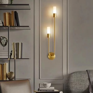 Estilo nórdico dos cabezas <span class=keywords><strong>Converse</strong></span> oro colgante pared luz Led luces de pared para el hogar - Product Image 6