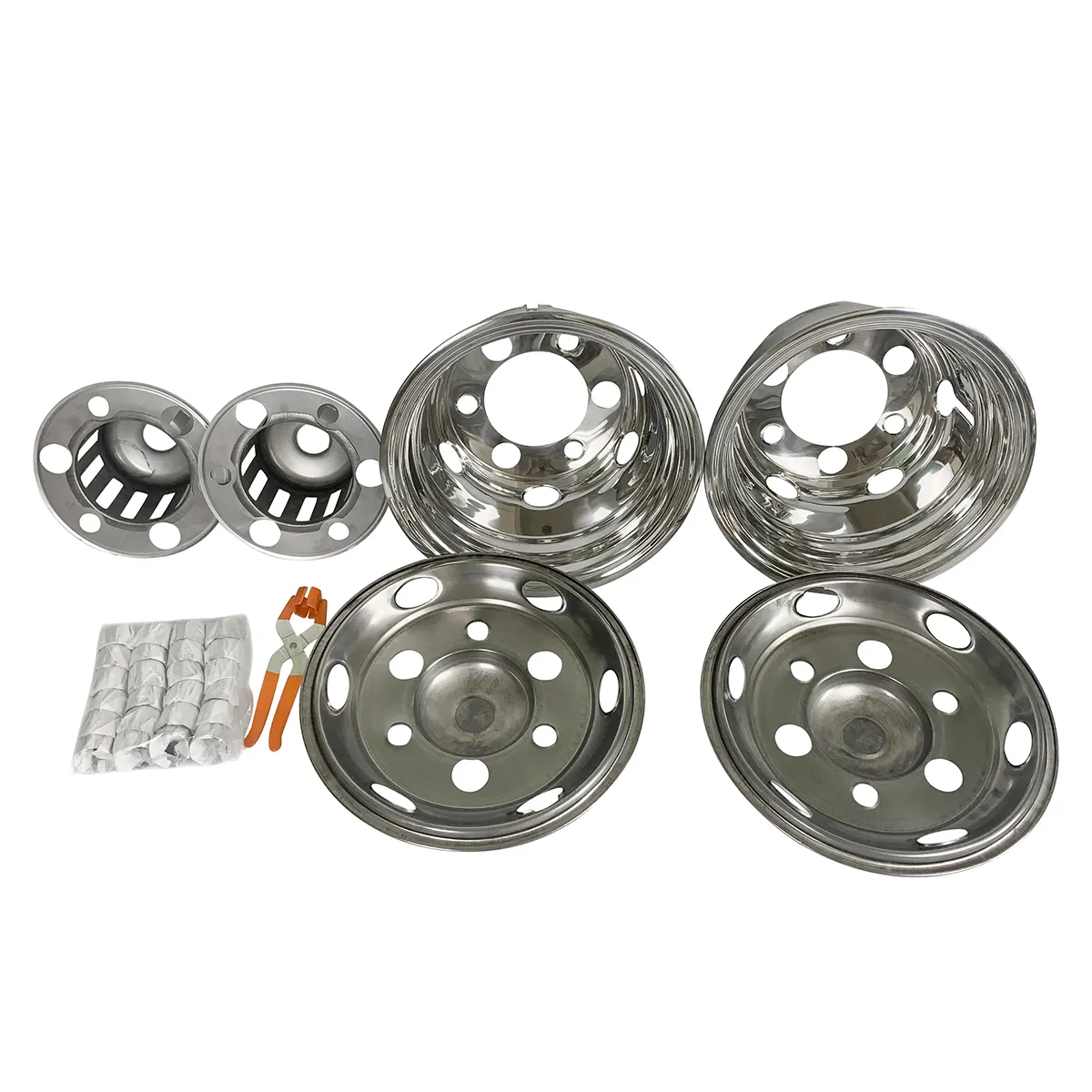 GELING Front Wheel And Rear Wheel Holes 17.5 ''6 Stainless Steel For ISUZU For BENZ For Focus Wheel Cover