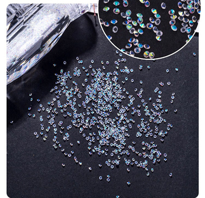 Pixie polvo de cristal 3D clavo calcomanías de Diamantes Joyería arte de uñas de diamantes de imitación de decoración con botella forma redonda - Product Image 3