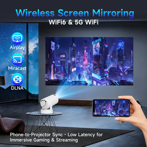 Proyector Inteligente BT Air Mouse 720P HY300 Pro Plus 290 ANSI con Decodificación 8K, Android 14, WiFi 6, BT5.4, <span class=keywords><strong>Cine</strong></span> <span class=keywords><strong>en</strong></span> Casa Portátil Integrado - Product Image 4