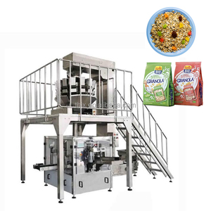 Machine de pesage et de remplissage multi-têtes pour sachets préformés de 100g, 200g, 300g, 500g, 1000g (Flocons d'avoine, Céréales) - Product Image 1