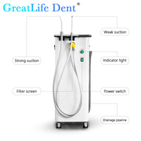 Greatlife Dent Unité d'aspiration dentaire portable pour fauteuil dentaire individuel, équipement d'instrumentation pour clinique dentaire et laboratoire