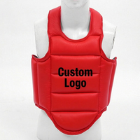 Protège-poitrine en PU épaissi TOPN pour Taekwondo, protection corporelle de karaté avec logo personnalisé, armure de combat à absorption des chocs hautement élastique