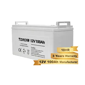 TORCHN 젤 딥 사이클 배터리 12V 100Ah 150Ah 200Ah 250Ah 딥 사이클 납산 배터리 OPZV