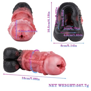 GEEBA - Funda de Silicona para Pene con Diseño de Caballo de Fantasía, Masturbador Masculino, Copa de Masturbación, Estimulador de Bolsillo, Masajeador de Pene para Hombres Adultos, Juguetes Sexuales - Product Image 2