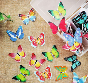 Logotipo personalizado Kangkai de grado alimenticio, adorno de pastel comestible, oblea de arroz, papel, mariposa para decoración de pasteles - Product Image 4