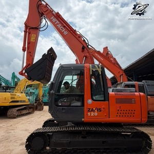 Excavatrice sur chenilles Hitachi 120 d'occasion, marque japonaise d'origine, 12 tonnes, mini-excavatrice compacte. - Product Image 3