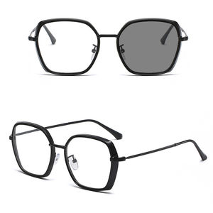 Lentes fotocromáticas para mujer, retales irregulares, PC, metal, unisex, lunette, photogray, antireflejos, gafas para miopía 2023 - Product Image 4